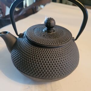Cast Iron Black Teapot